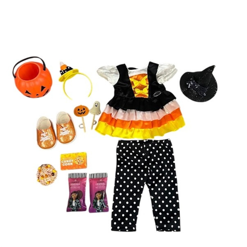 American Girl Truly Me Trick or Treat Candy Costume & Candy Set Halloween